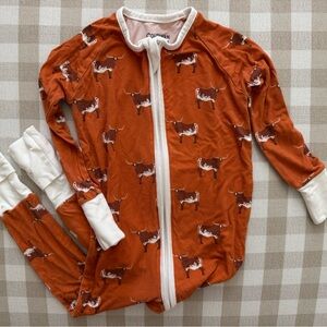 Texas Longhorn zippy pajamas